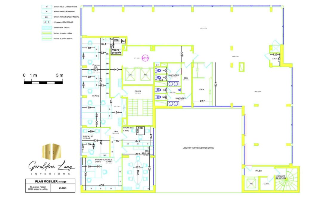 Réalisation  Bureaux  Paris 19e